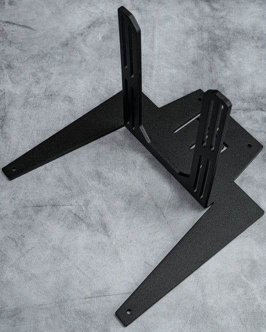 PRE-ORDER - EXT V3 - 120mm and 140mm Universal External Radiator Stand - 3/16" - Black Powdercoat