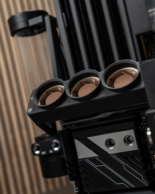 ITX OFST - Triple 40mm Fan Offset RAM Cooler STL