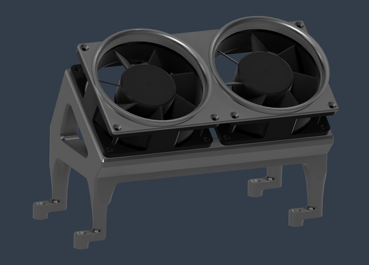 OFST - Dual 80mm Fan Offset RAM Cooler STL