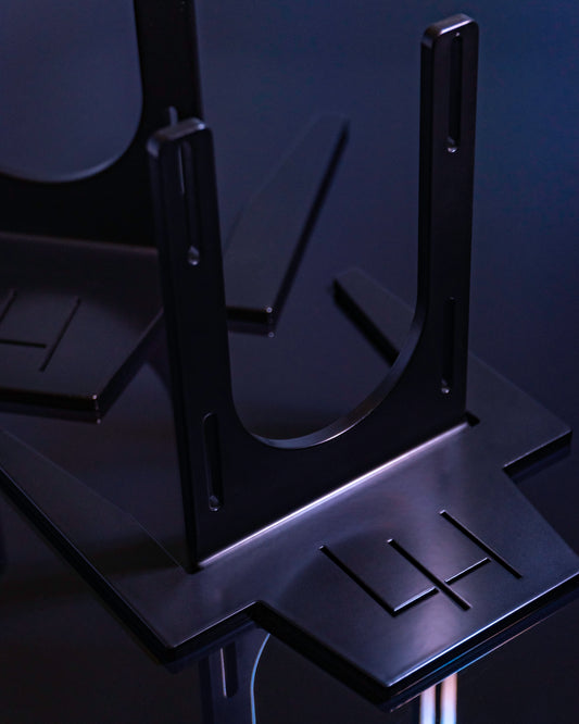 140mm EXT Universal Radiator Stand - 3/16" - Black Powdercoat