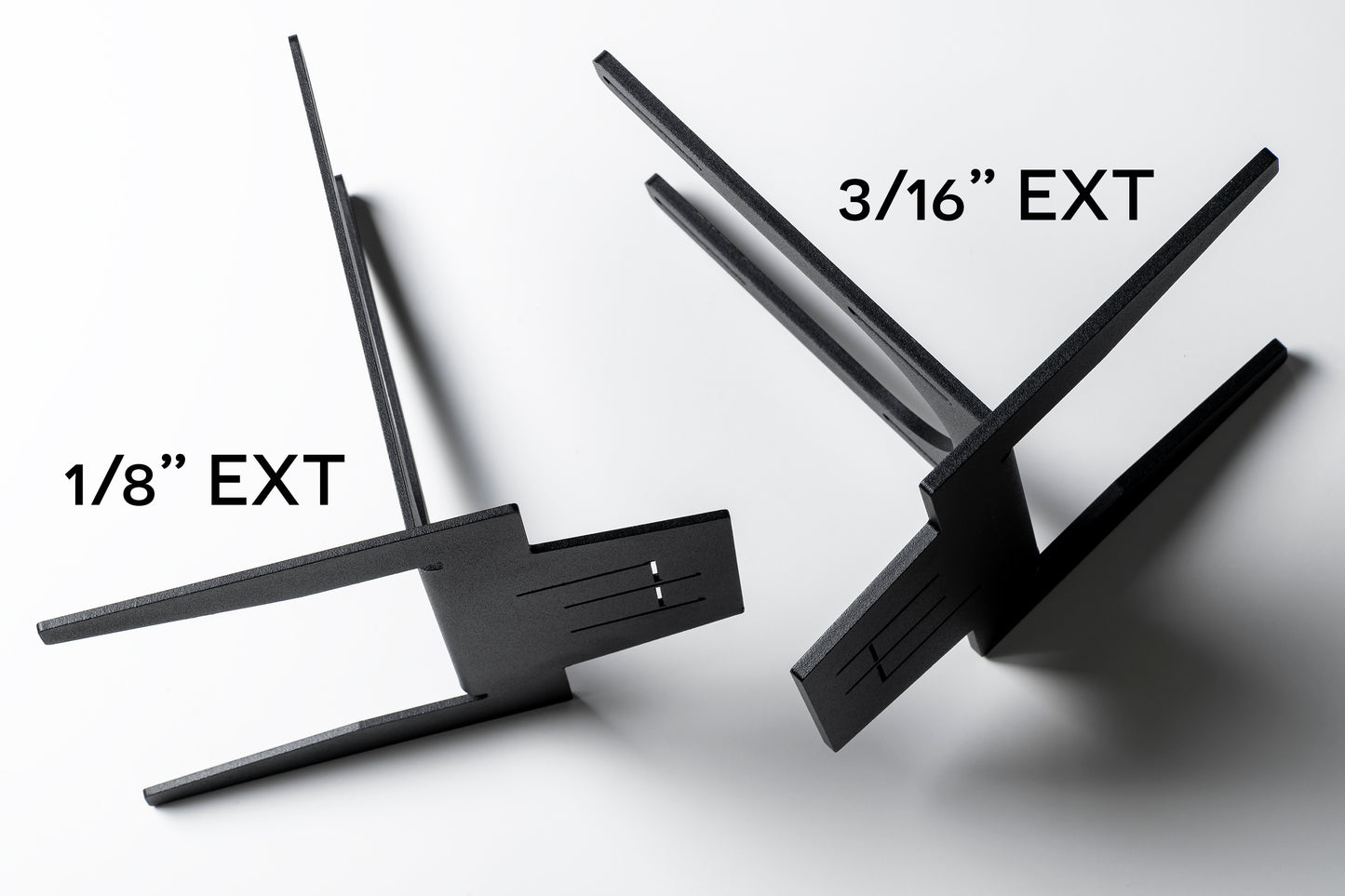 140mm EXT - 1/8" - Black Powdercoat