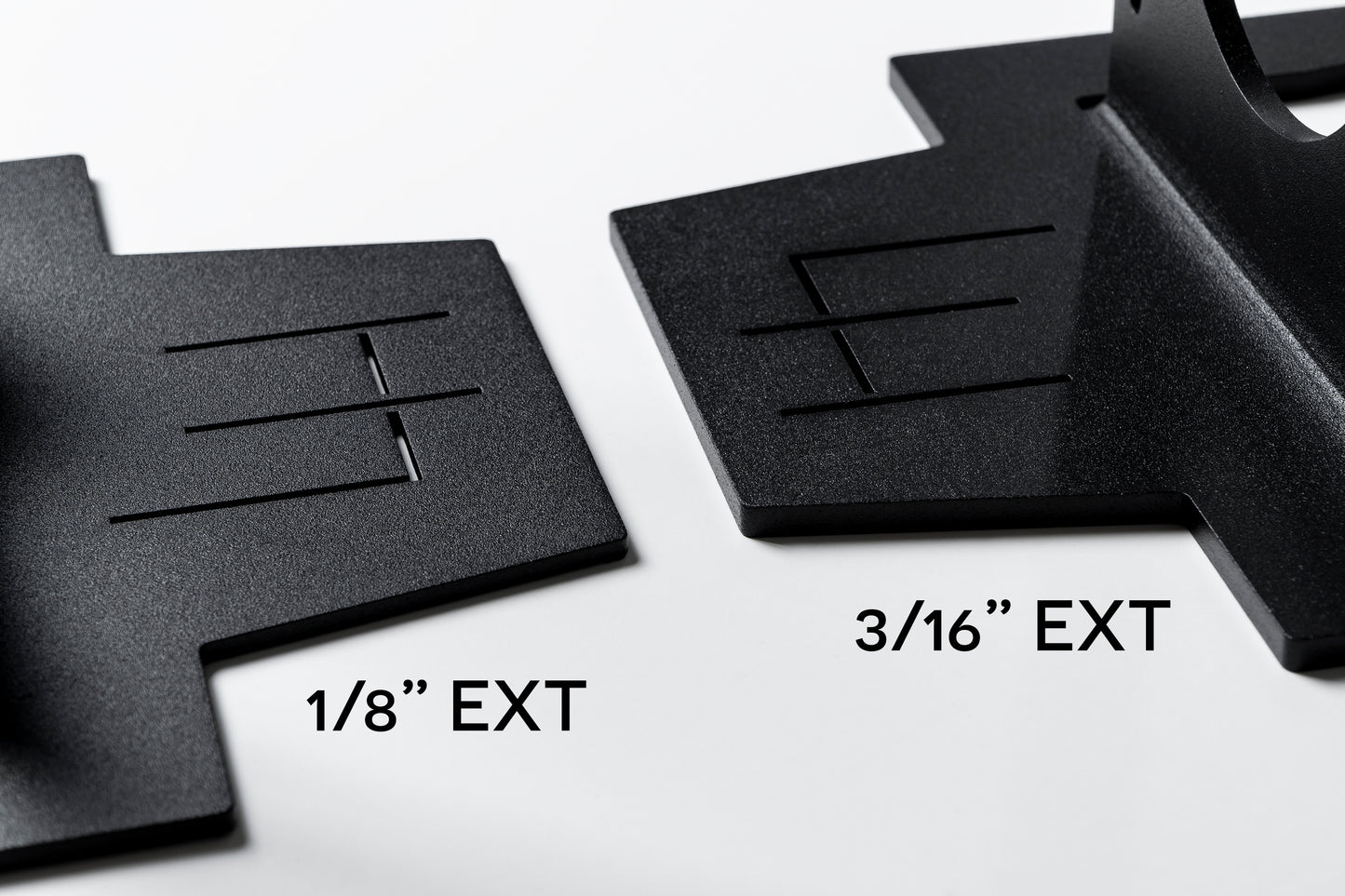 140mm EXT - 1/8" - Black Powdercoat
