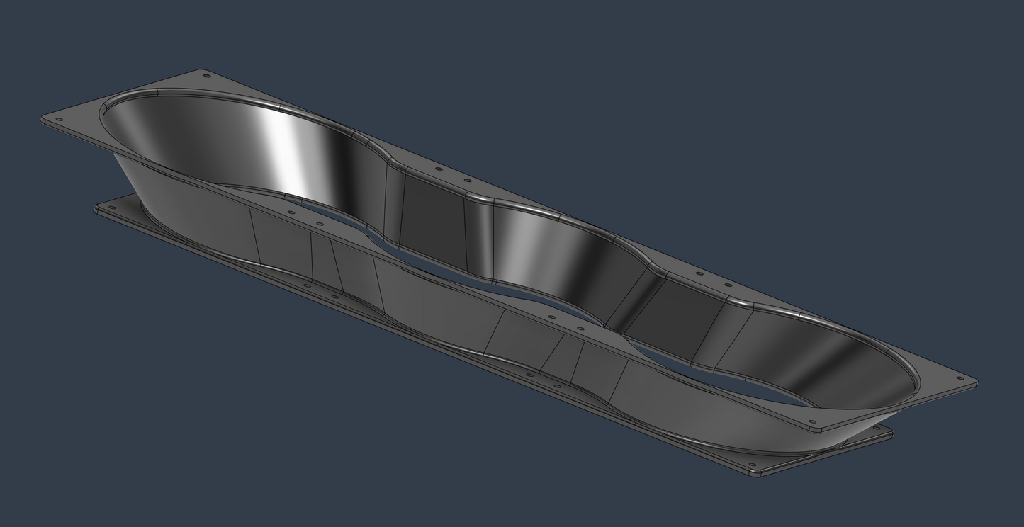 360mm to 420mm Inlet Adapter STL