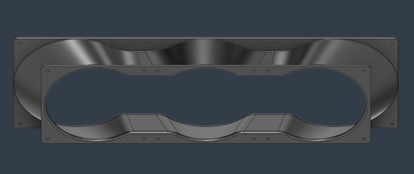 360mm to 420mm Inlet Adapter STL