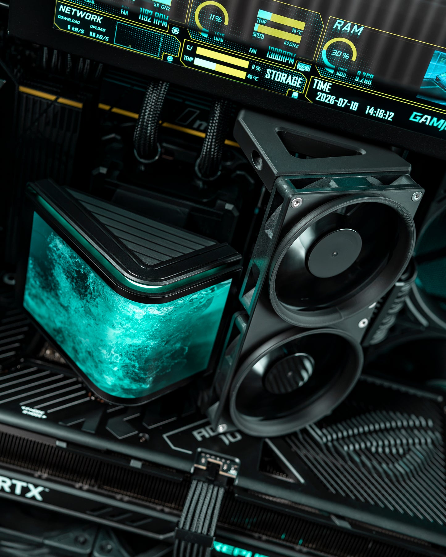 OFST - Dual 80mm Fan Offset RAM Cooler STL