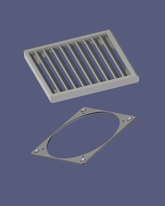 120mm Fan Vent - 2 Piece Grille