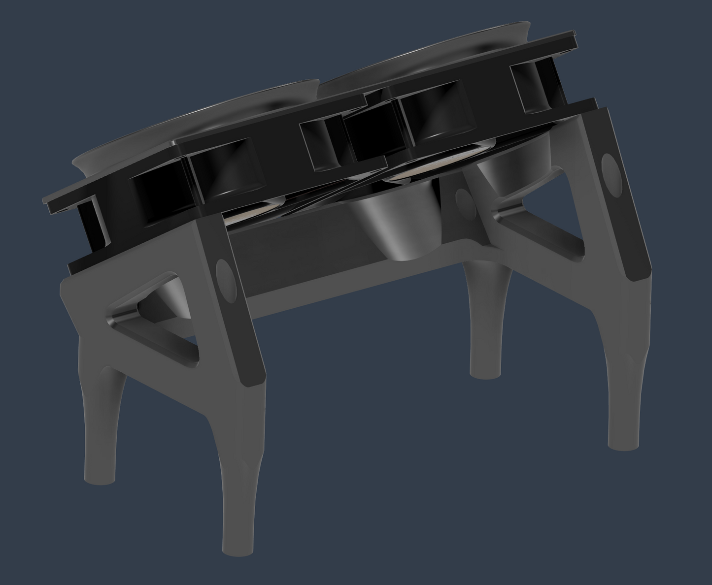 OFST - Dual 80mm Fan Offset RAM Cooler STL